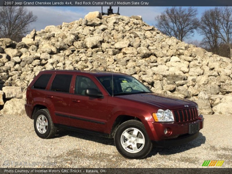 Red Rock Crystal Pearl / Medium Slate Gray 2007 Jeep Grand Cherokee Laredo 4x4