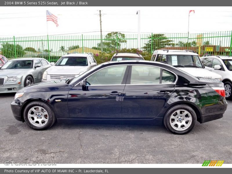 Jet Black / Black 2004 BMW 5 Series 525i Sedan