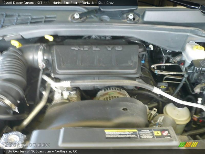 Marine Blue Pearl / Dark/Light Slate Gray 2008 Dodge Durango SLT 4x4