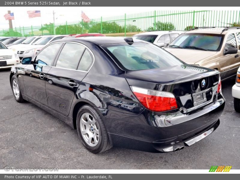 Jet Black / Black 2004 BMW 5 Series 525i Sedan