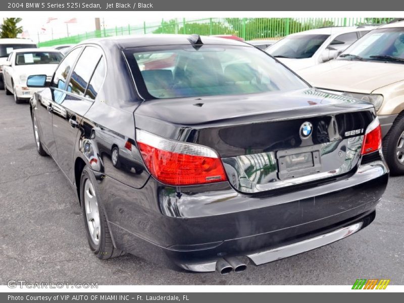 Jet Black / Black 2004 BMW 5 Series 525i Sedan