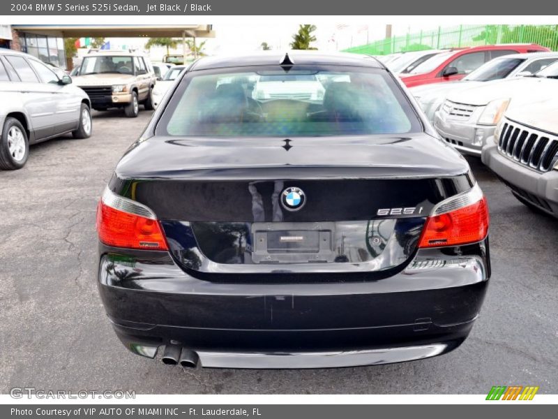 Jet Black / Black 2004 BMW 5 Series 525i Sedan