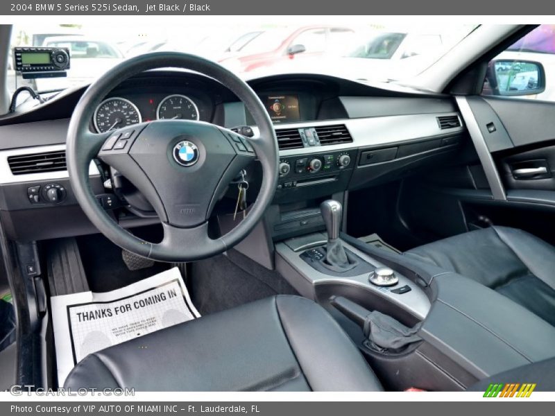 Jet Black / Black 2004 BMW 5 Series 525i Sedan