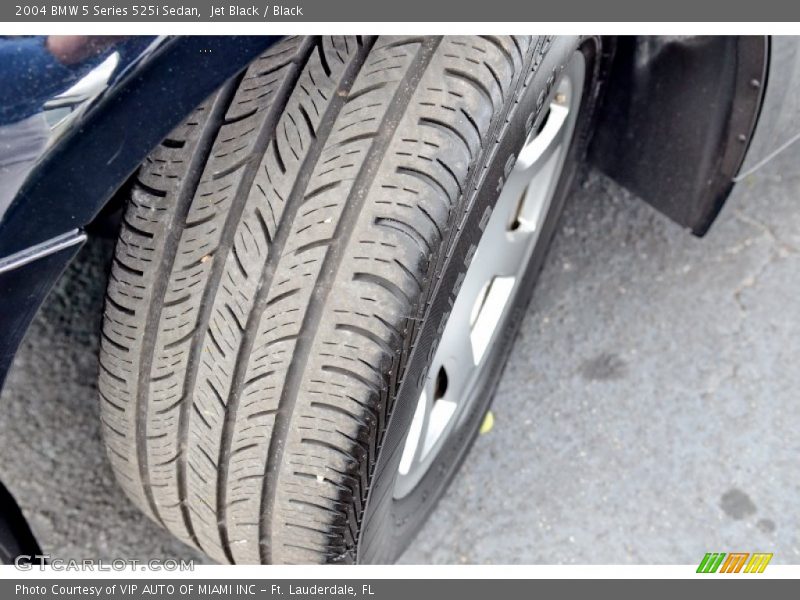 Jet Black / Black 2004 BMW 5 Series 525i Sedan