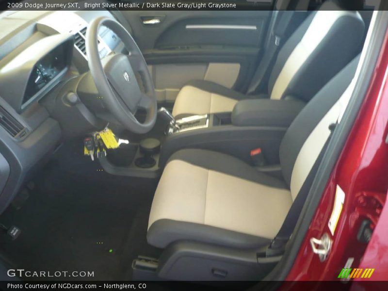 Bright Silver Metallic / Dark Slate Gray/Light Graystone 2009 Dodge Journey SXT
