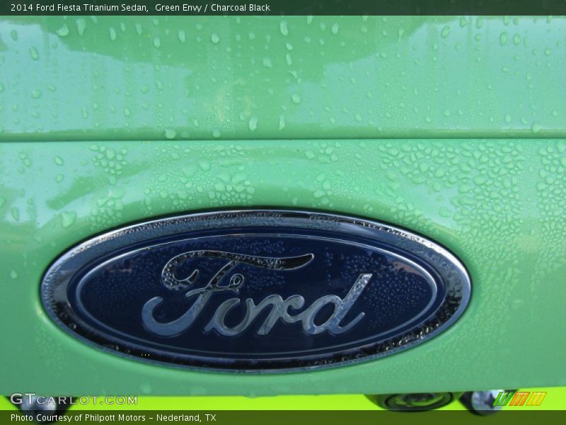 Green Envy / Charcoal Black 2014 Ford Fiesta Titanium Sedan
