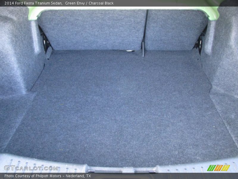 Green Envy / Charcoal Black 2014 Ford Fiesta Titanium Sedan