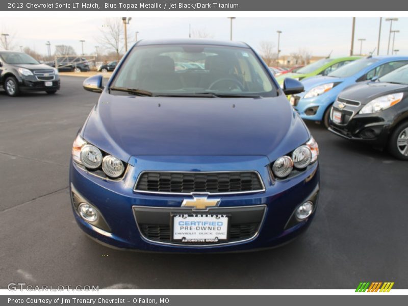 Blue Topaz Metallic / Jet Black/Dark Titanium 2013 Chevrolet Sonic LT Hatch