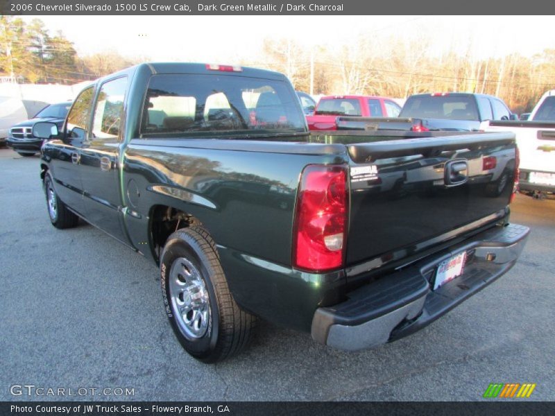 Dark Green Metallic / Dark Charcoal 2006 Chevrolet Silverado 1500 LS Crew Cab