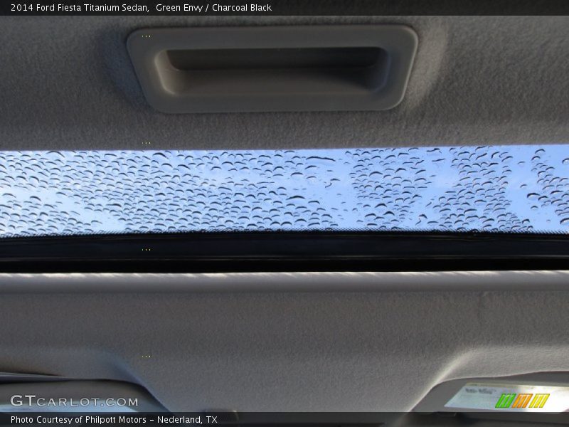 Green Envy / Charcoal Black 2014 Ford Fiesta Titanium Sedan