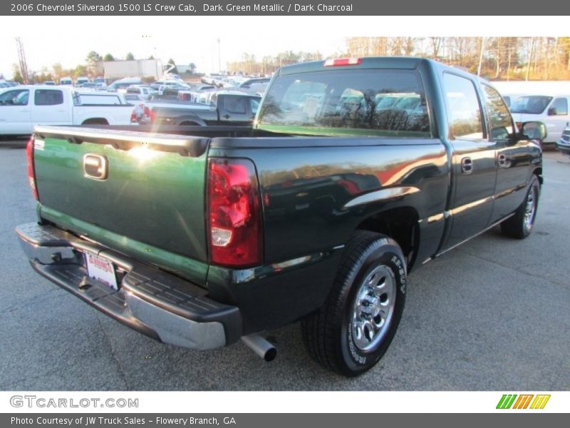 Dark Green Metallic / Dark Charcoal 2006 Chevrolet Silverado 1500 LS Crew Cab