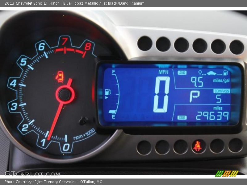 Blue Topaz Metallic / Jet Black/Dark Titanium 2013 Chevrolet Sonic LT Hatch
