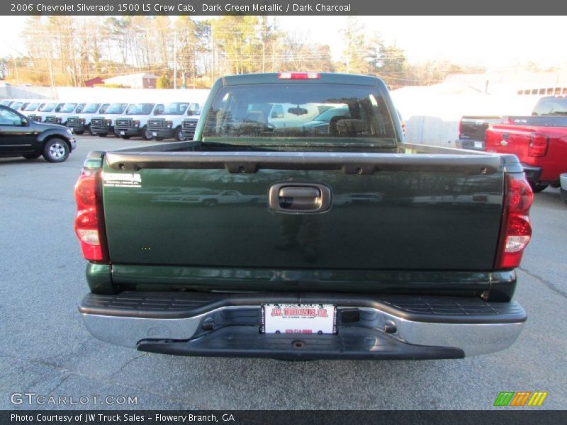 Dark Green Metallic / Dark Charcoal 2006 Chevrolet Silverado 1500 LS Crew Cab