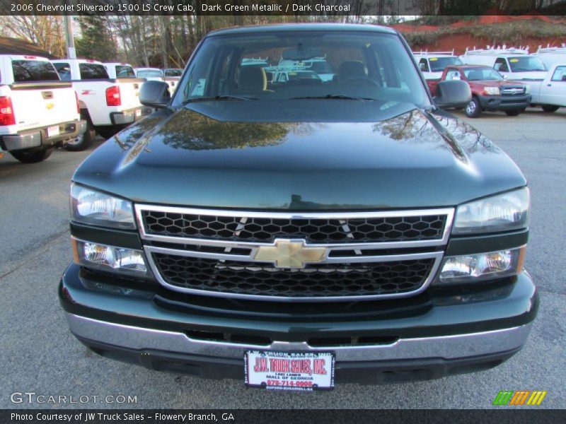 Dark Green Metallic / Dark Charcoal 2006 Chevrolet Silverado 1500 LS Crew Cab