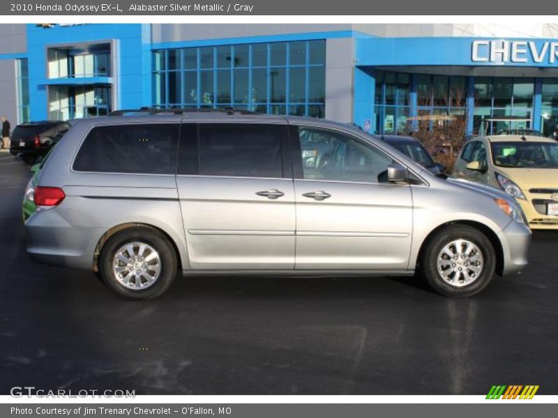 Alabaster Silver Metallic / Gray 2010 Honda Odyssey EX-L