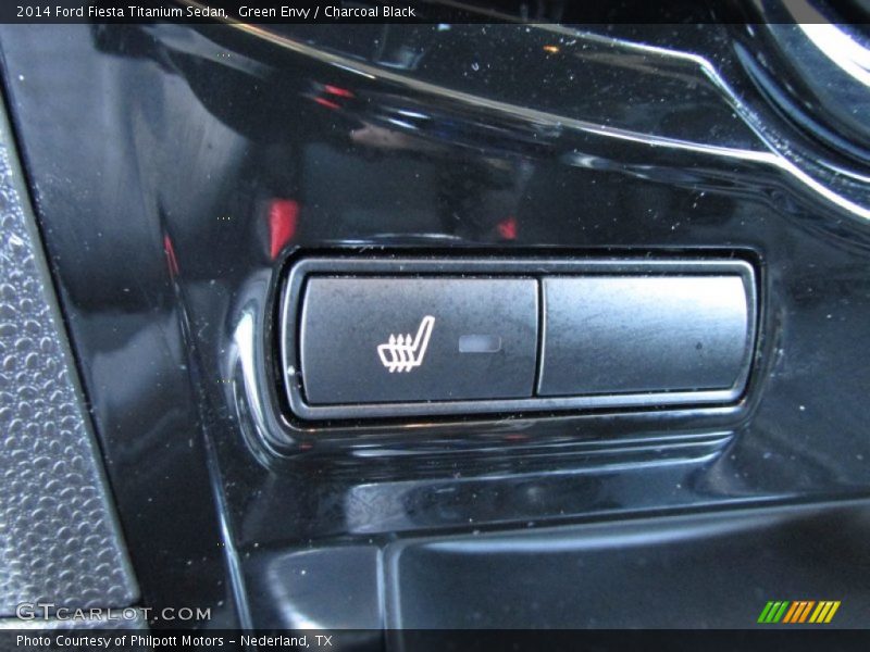 Green Envy / Charcoal Black 2014 Ford Fiesta Titanium Sedan