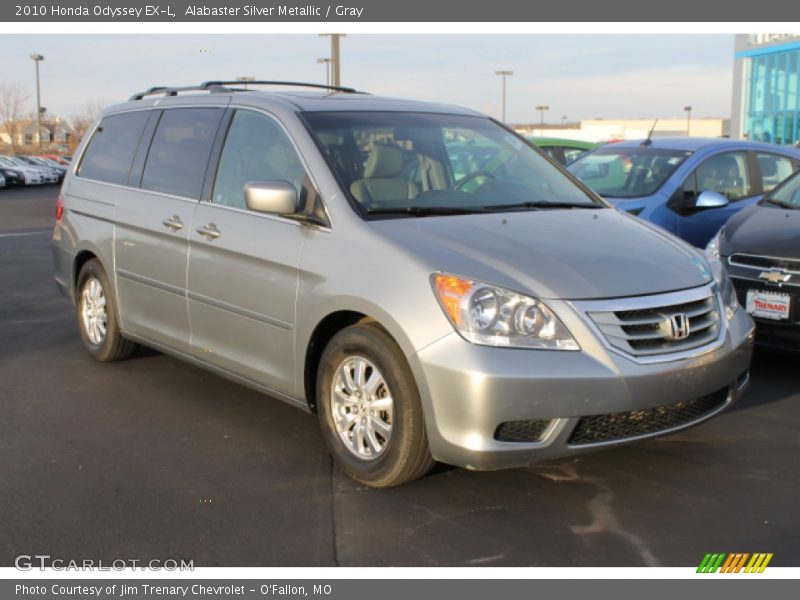 Alabaster Silver Metallic / Gray 2010 Honda Odyssey EX-L