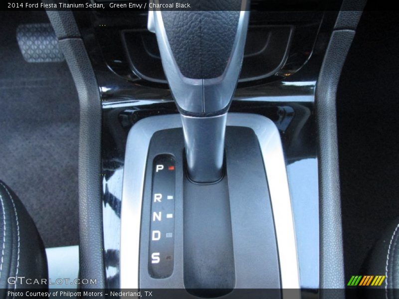 Green Envy / Charcoal Black 2014 Ford Fiesta Titanium Sedan