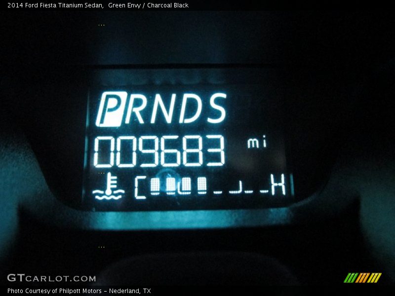 Green Envy / Charcoal Black 2014 Ford Fiesta Titanium Sedan