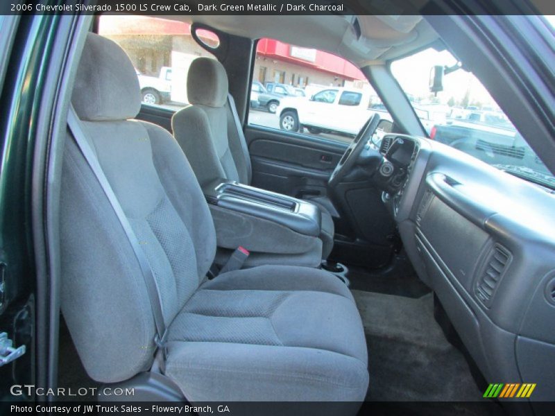 Dark Green Metallic / Dark Charcoal 2006 Chevrolet Silverado 1500 LS Crew Cab