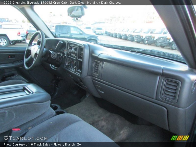 Dark Green Metallic / Dark Charcoal 2006 Chevrolet Silverado 1500 LS Crew Cab