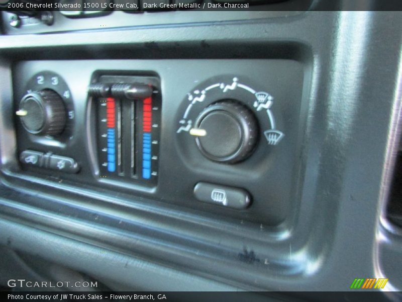 Dark Green Metallic / Dark Charcoal 2006 Chevrolet Silverado 1500 LS Crew Cab