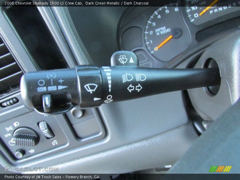 Dark Green Metallic / Dark Charcoal 2006 Chevrolet Silverado 1500 LS Crew Cab