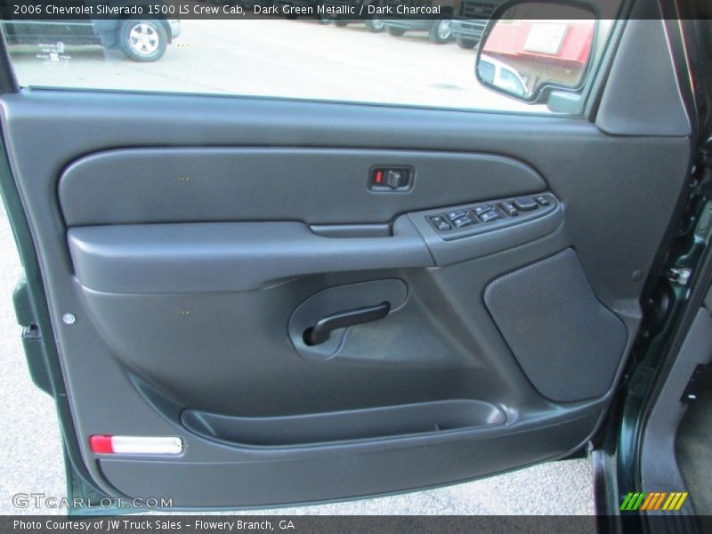 Dark Green Metallic / Dark Charcoal 2006 Chevrolet Silverado 1500 LS Crew Cab