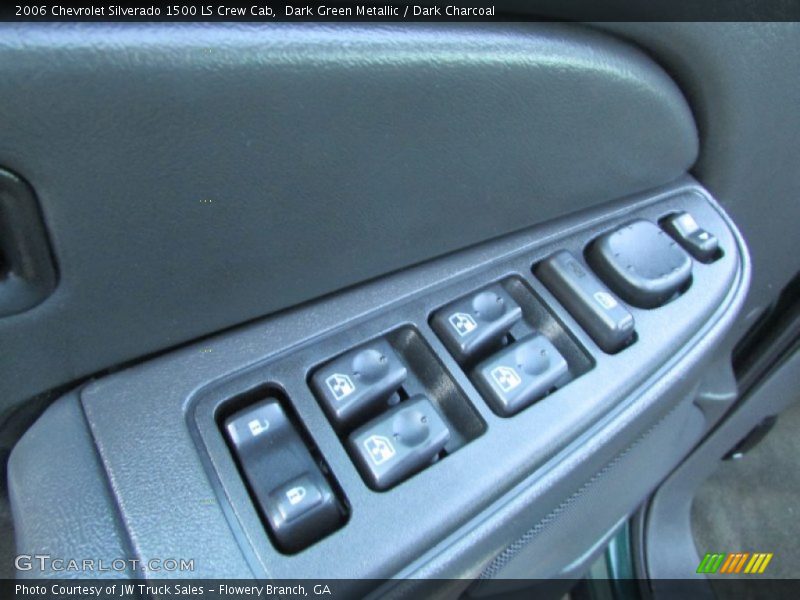 Dark Green Metallic / Dark Charcoal 2006 Chevrolet Silverado 1500 LS Crew Cab