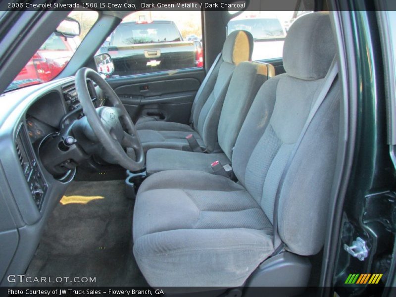 Dark Green Metallic / Dark Charcoal 2006 Chevrolet Silverado 1500 LS Crew Cab