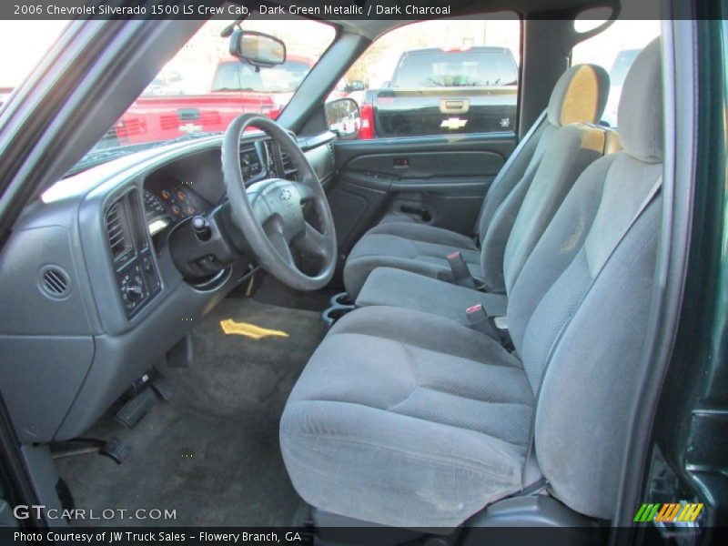 Dark Green Metallic / Dark Charcoal 2006 Chevrolet Silverado 1500 LS Crew Cab