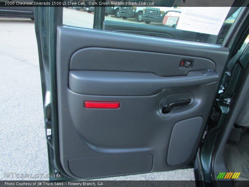 Dark Green Metallic / Dark Charcoal 2006 Chevrolet Silverado 1500 LS Crew Cab