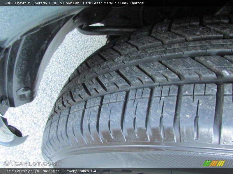 Dark Green Metallic / Dark Charcoal 2006 Chevrolet Silverado 1500 LS Crew Cab