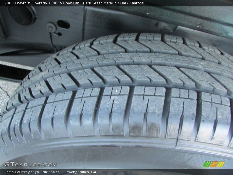 Dark Green Metallic / Dark Charcoal 2006 Chevrolet Silverado 1500 LS Crew Cab