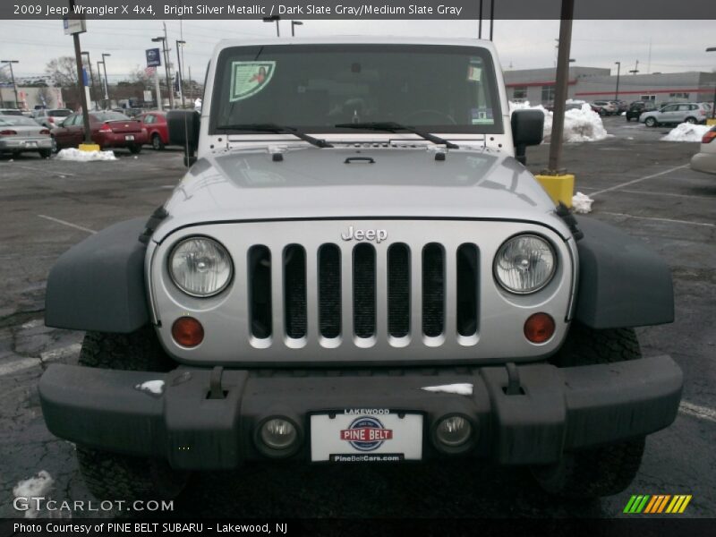 Bright Silver Metallic / Dark Slate Gray/Medium Slate Gray 2009 Jeep Wrangler X 4x4