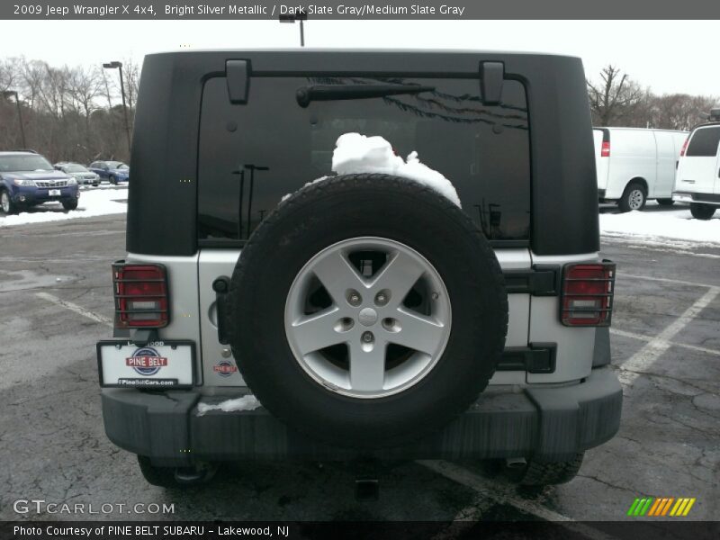 Bright Silver Metallic / Dark Slate Gray/Medium Slate Gray 2009 Jeep Wrangler X 4x4