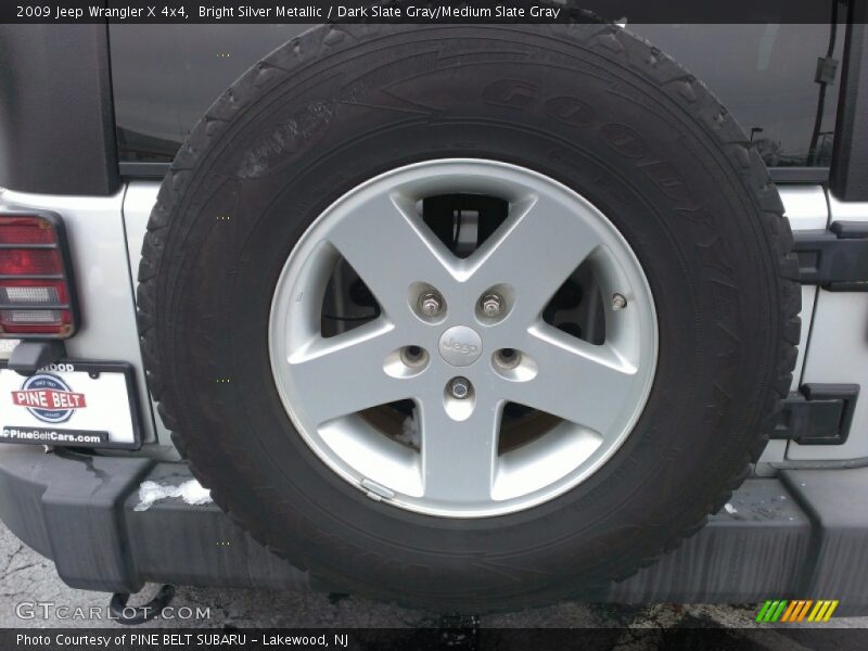 Bright Silver Metallic / Dark Slate Gray/Medium Slate Gray 2009 Jeep Wrangler X 4x4
