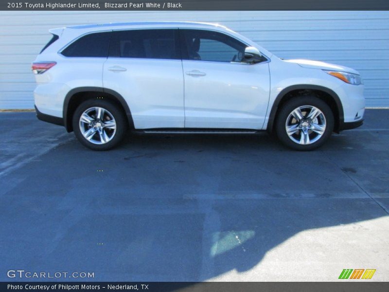 Blizzard Pearl White / Black 2015 Toyota Highlander Limited