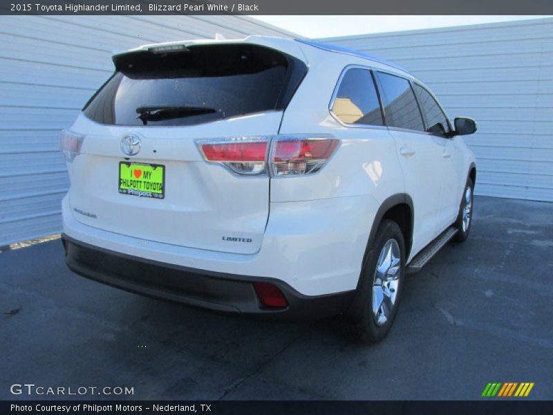 Blizzard Pearl White / Black 2015 Toyota Highlander Limited