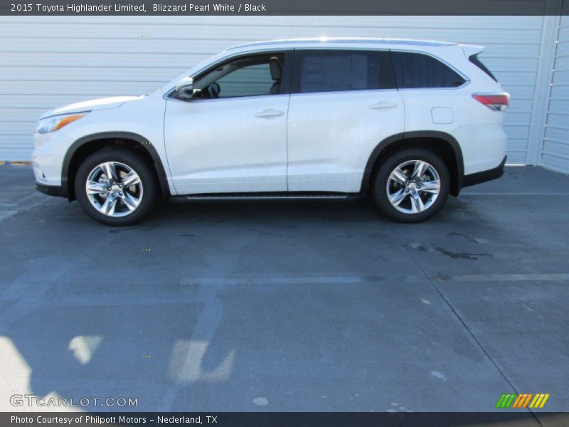 Blizzard Pearl White / Black 2015 Toyota Highlander Limited
