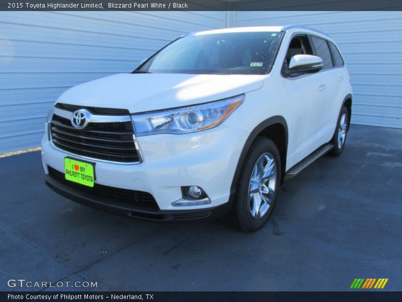 Blizzard Pearl White / Black 2015 Toyota Highlander Limited