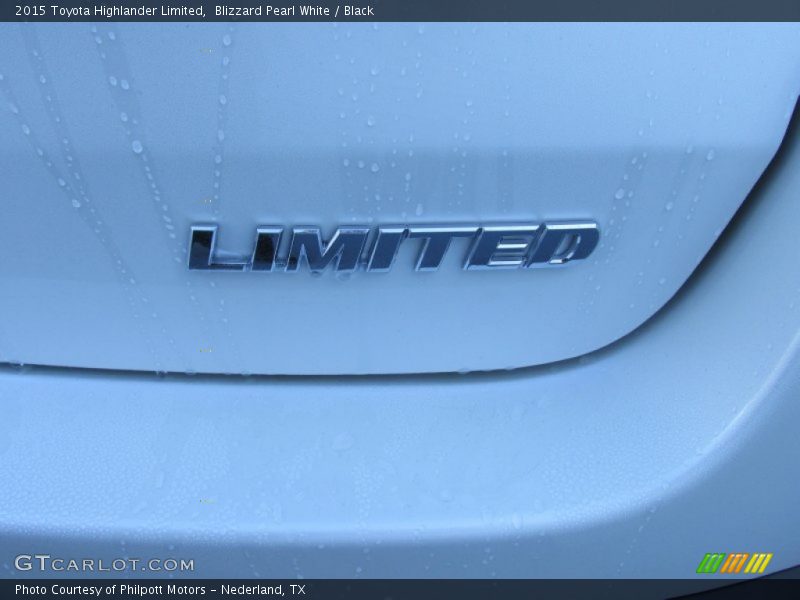 Blizzard Pearl White / Black 2015 Toyota Highlander Limited