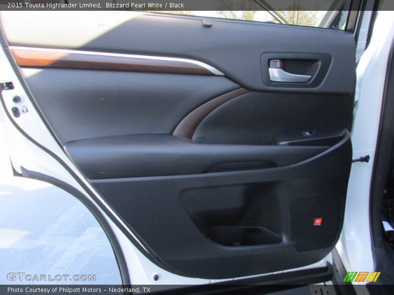 Blizzard Pearl White / Black 2015 Toyota Highlander Limited