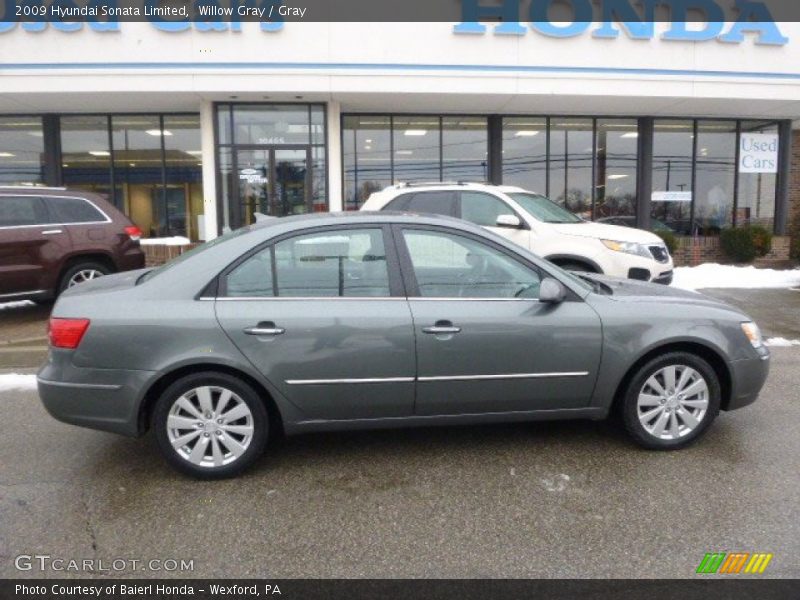 Willow Gray / Gray 2009 Hyundai Sonata Limited