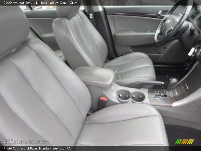 Willow Gray / Gray 2009 Hyundai Sonata Limited
