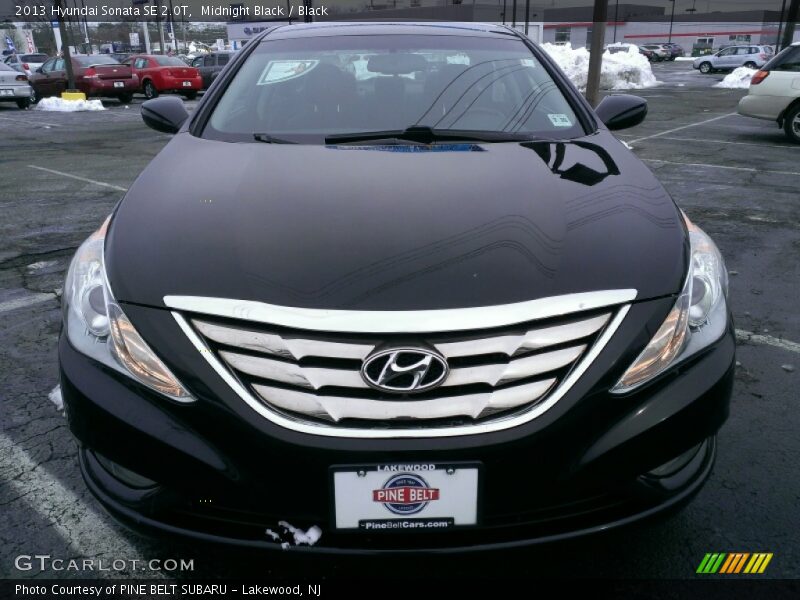 Midnight Black / Black 2013 Hyundai Sonata SE 2.0T