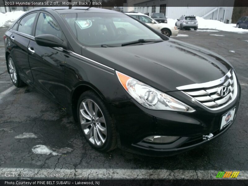 Midnight Black / Black 2013 Hyundai Sonata SE 2.0T