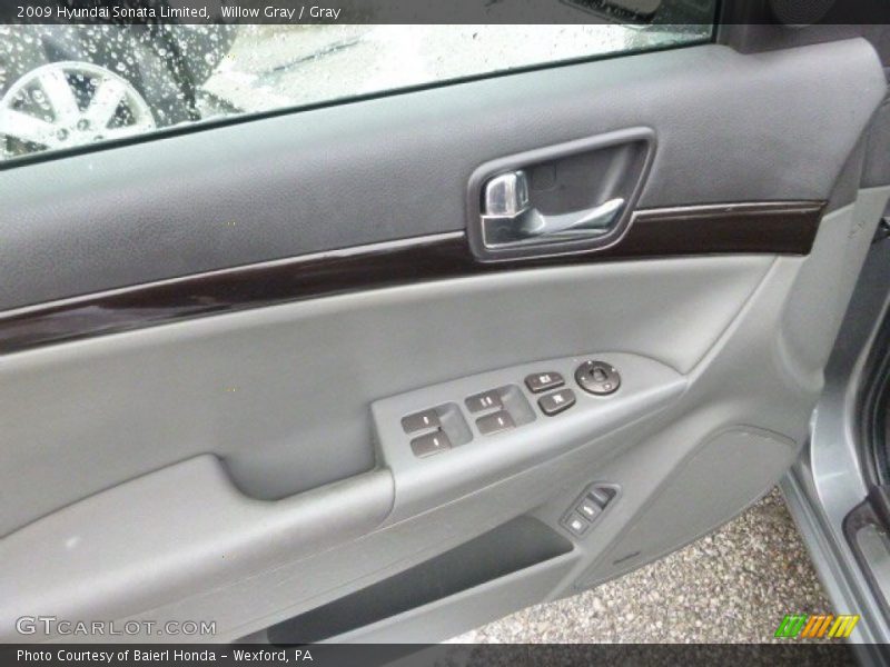 Willow Gray / Gray 2009 Hyundai Sonata Limited