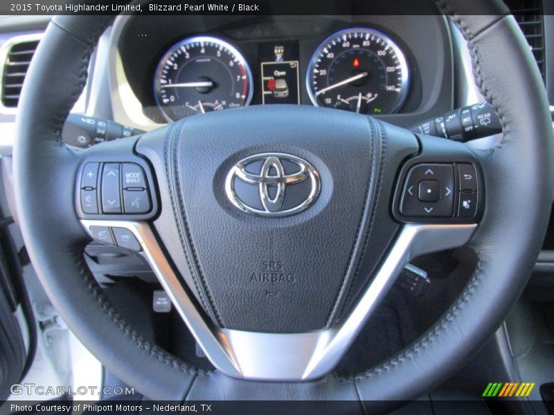 Blizzard Pearl White / Black 2015 Toyota Highlander Limited