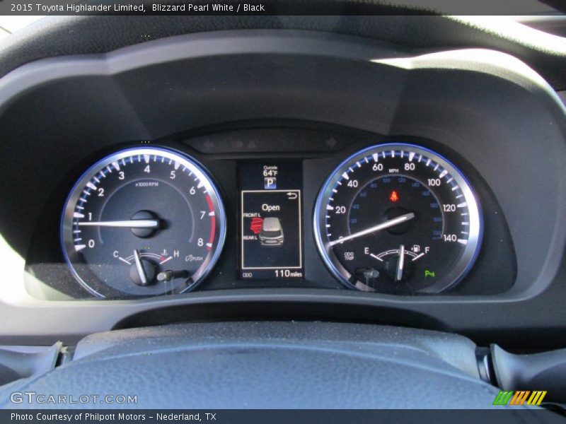 Blizzard Pearl White / Black 2015 Toyota Highlander Limited